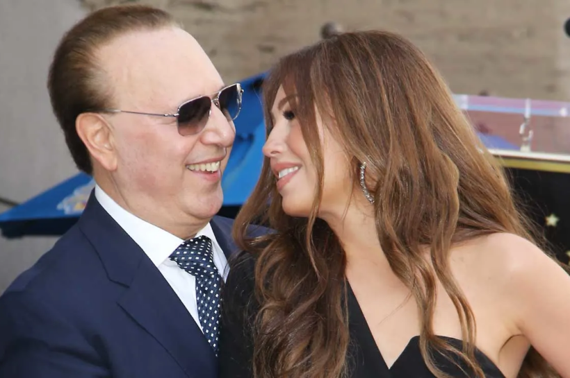 Thalía y Tommy Mottola
