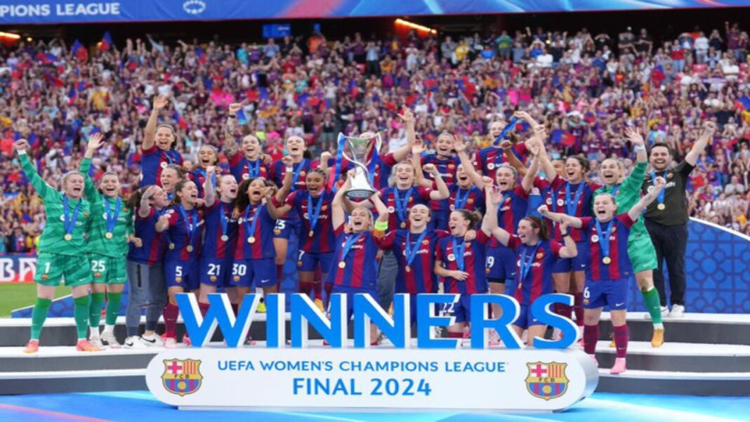 Barcelona femenino logra su tercera Champions de la mano de Aitana y Alexia