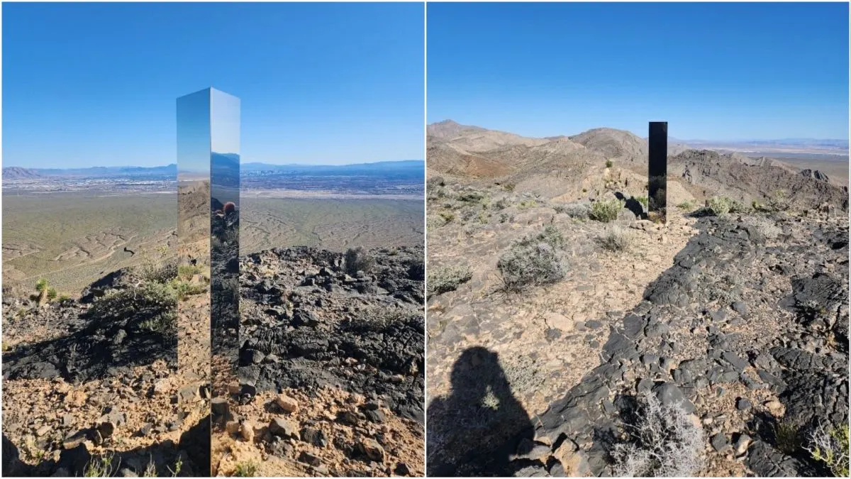Encuentran un misterioso monolito en medio del desierto de Nevada