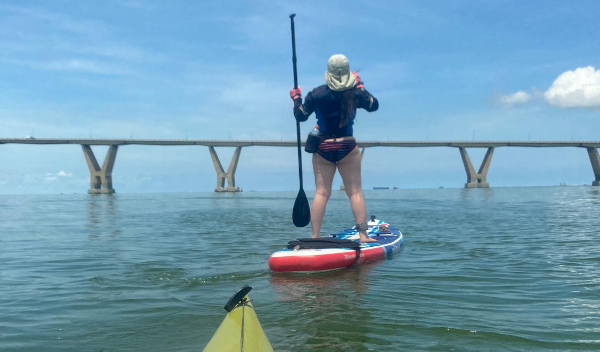 Zuliana hará la primera travesía en «paddleboard» en el Lago de Maracaibo