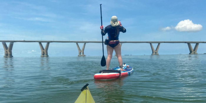 Zuliana hará la primera travesía en «paddleboard» en el Lago de Maracaibo