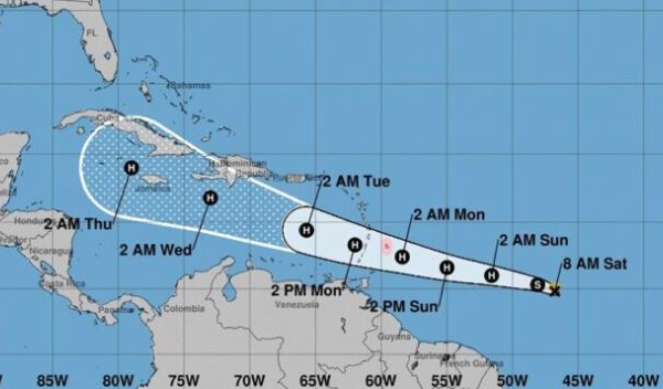 Berly, la tormenta tropical que se puede convertir en el primer huracán de 2024
