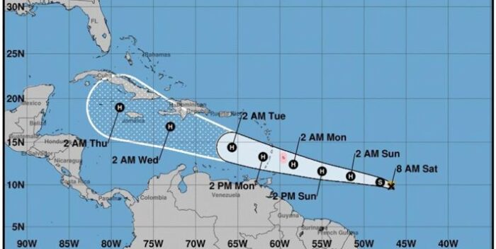 Berly, la tormenta tropical que se puede convertir en el primer huracán de 2024