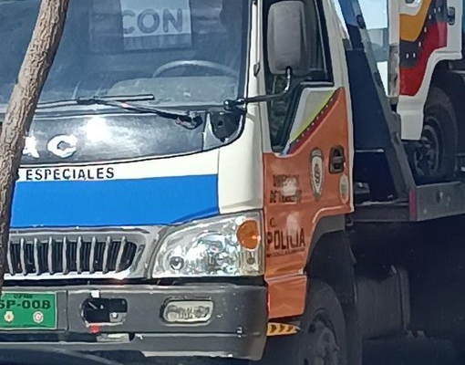 camión que transportó a María Corina Machado