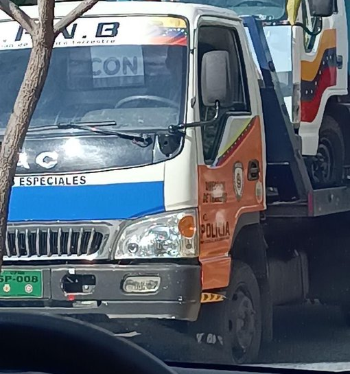 camión que transportó a María Corina Machado