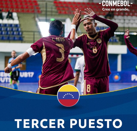 Tercer lugar de la Vinotinto Futsal