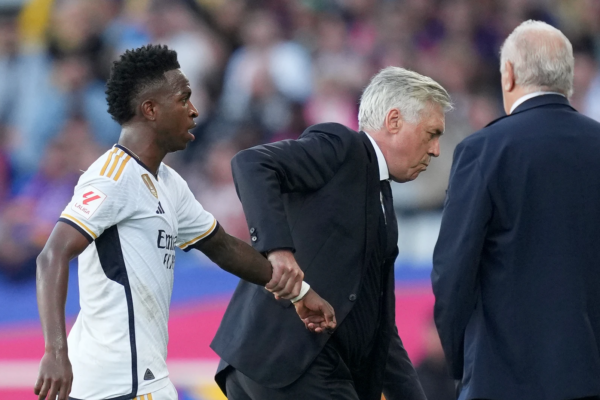 Ancelotti y Vinícius