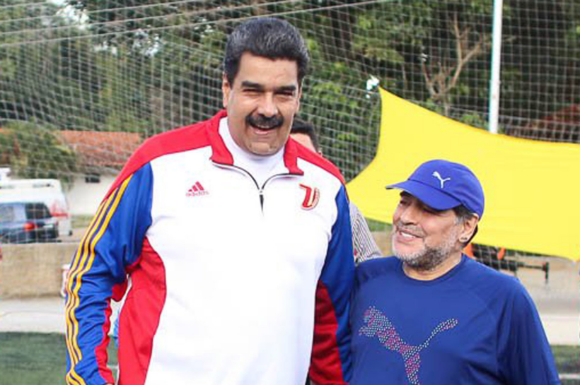 Maduro pide al espíritu de Maradona que espante a Javier Milei