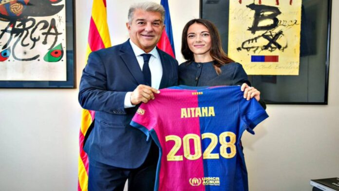 Aitana Bonmatí renueva con el Barcelona