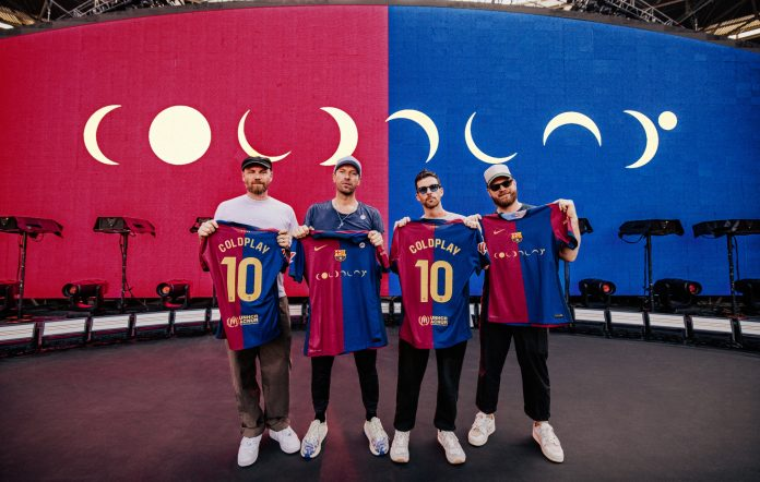 Barcelona masculino y femenino lucirán emblema de Coldplay en sus camisetas