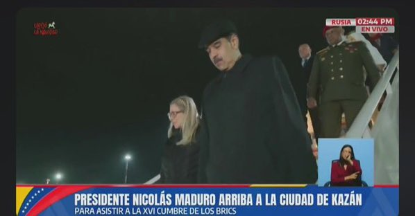 Maduro llega a Rusia