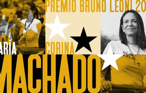 María Corina Machado recibe el premio Bruno Leoni