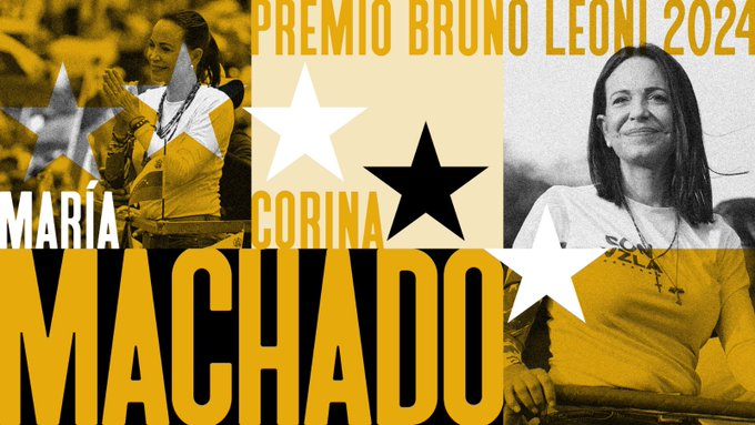 María Corina Machado recibe el premio Bruno Leoni