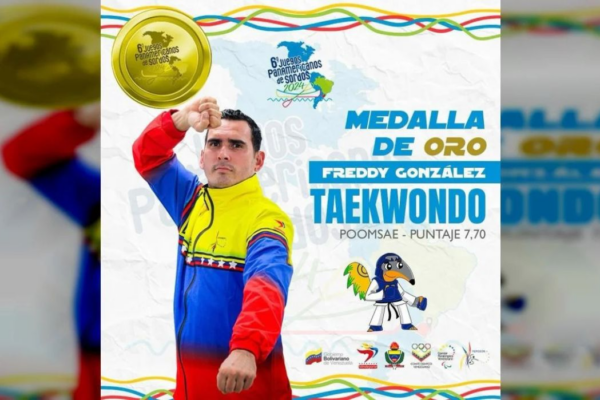 Freddy González gana oro en taekwondo Poomsae en Brasil