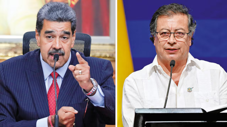 Nicolás Maduro y Gustavo Petro