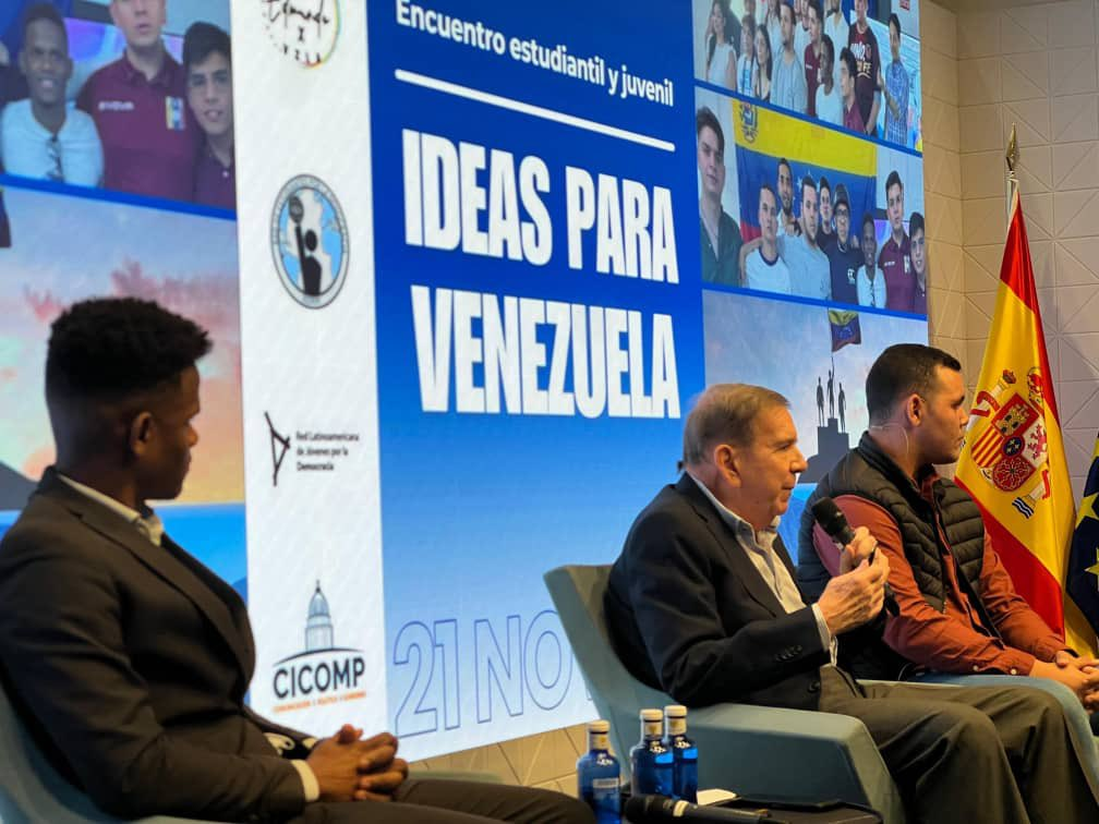 Edmundo González se reúne con jóvenes venezolanos en Madrid