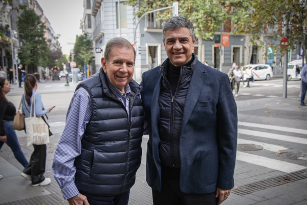 Edmundo González y Jorge Macri se reúnen en Madrid