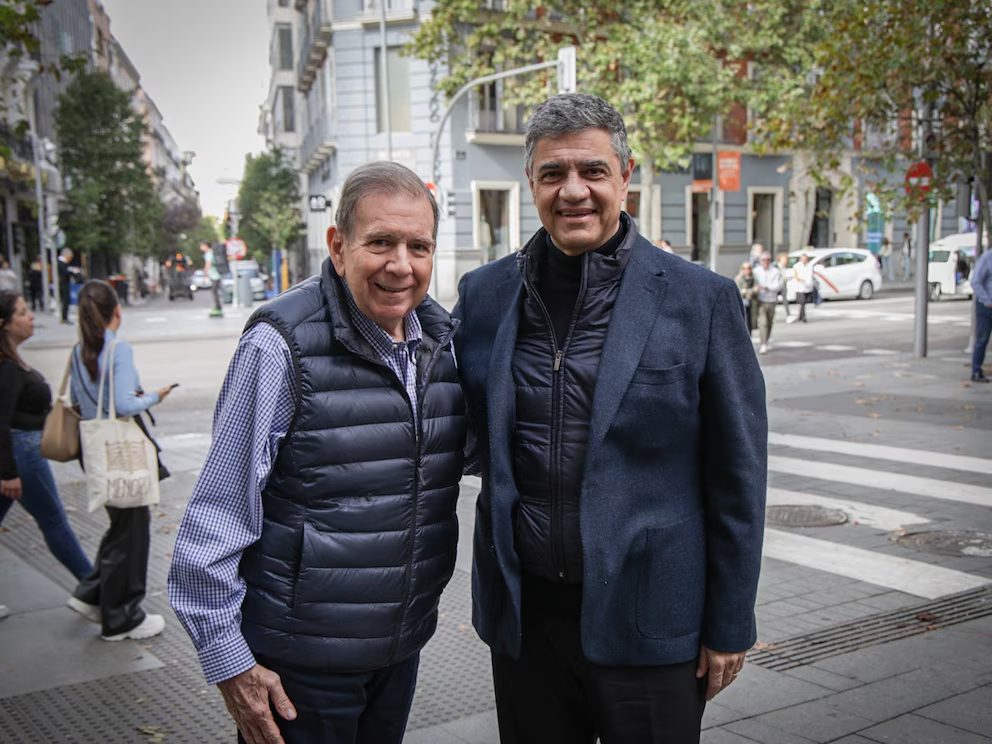 Edmundo González y Jorge Macri se reúnen en Madrid