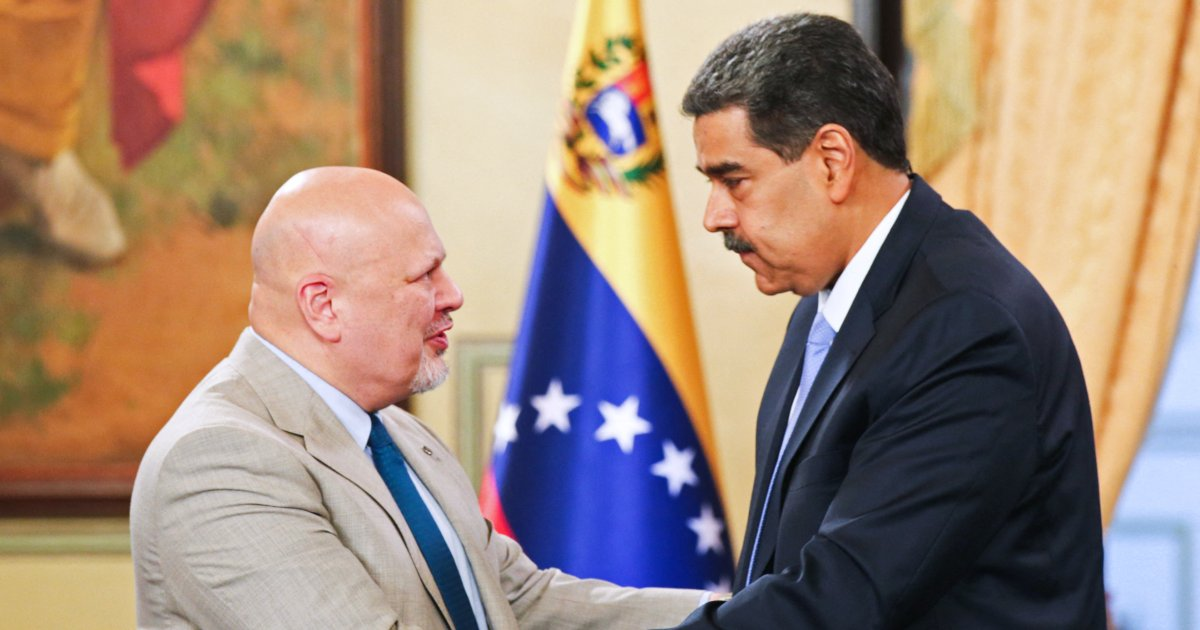 Fiscal de la CPI karim khan y nicolás maduro