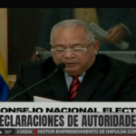 CNE convoca a elecciones parlamentarias y regionales para el 27 de abril