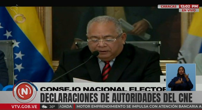 CNE convoca a elecciones parlamentarias y regionales para el 27 de abril