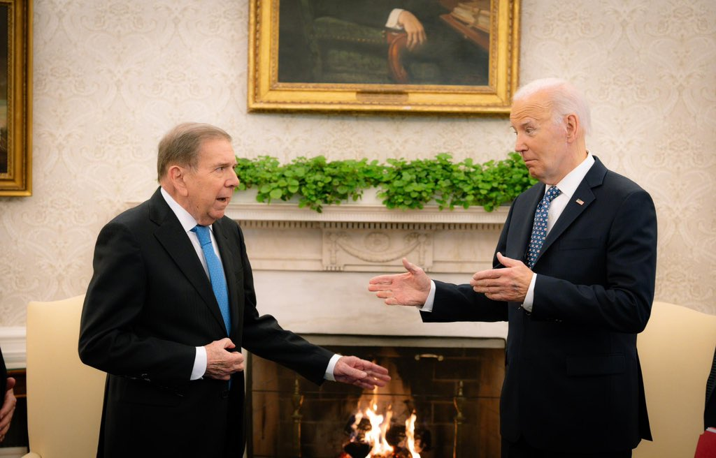 Edmundo González se reunió con Joe Biden