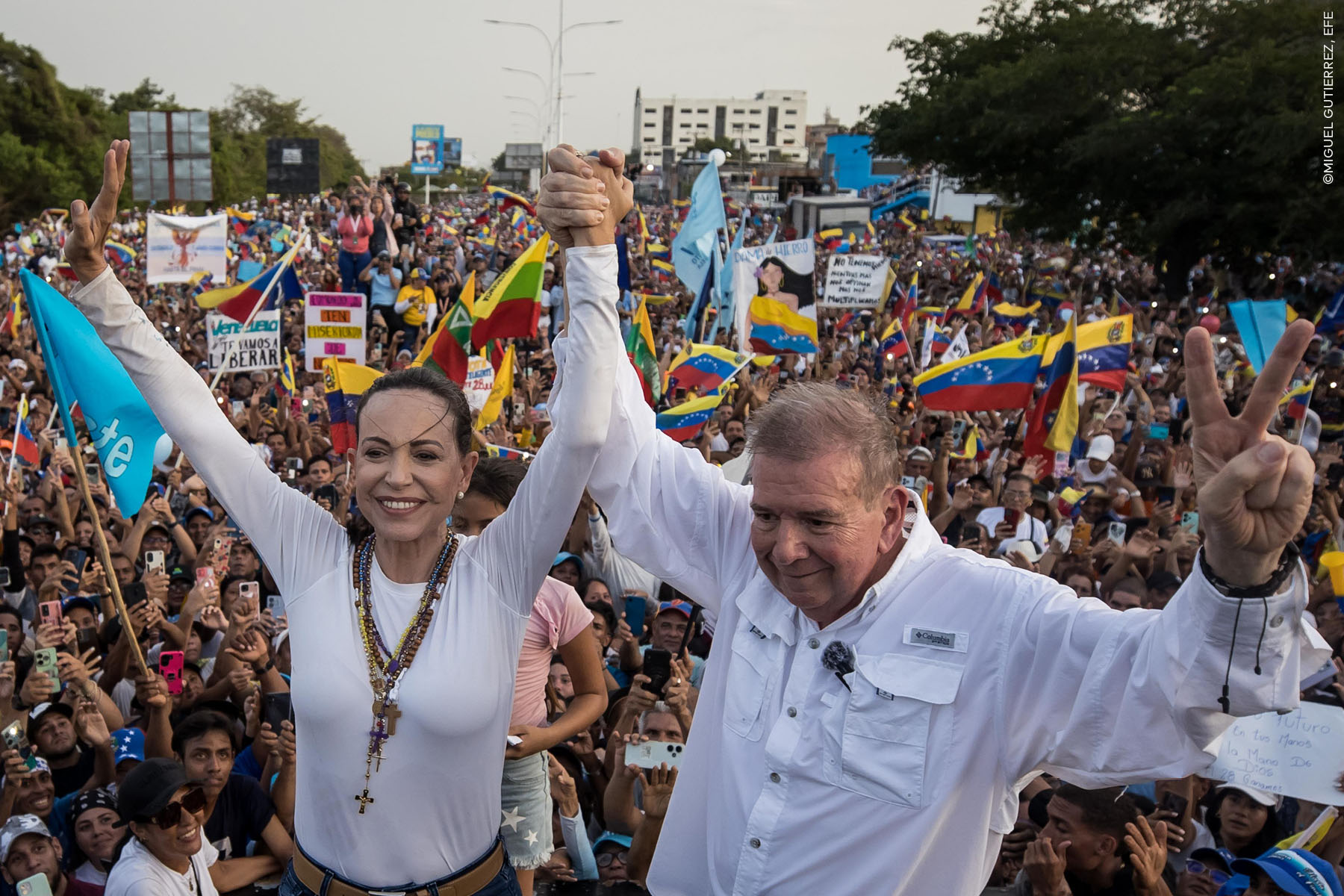 Edmundo González Urrutia y María Corina Machado