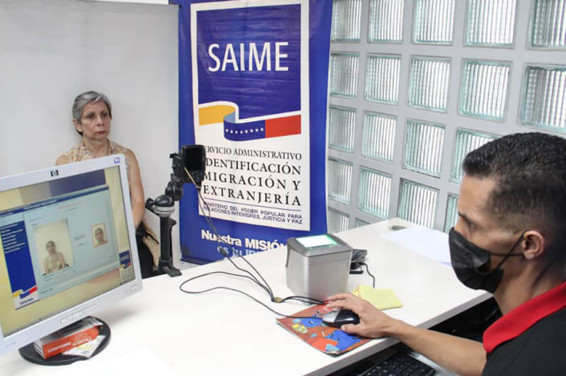 Saime anunció una jornada nacional de cedulación hasta el 27 de abril