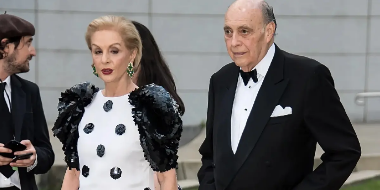 Difunden imágenes del funeral del esposo de Carolina Herrera en Nueva York
