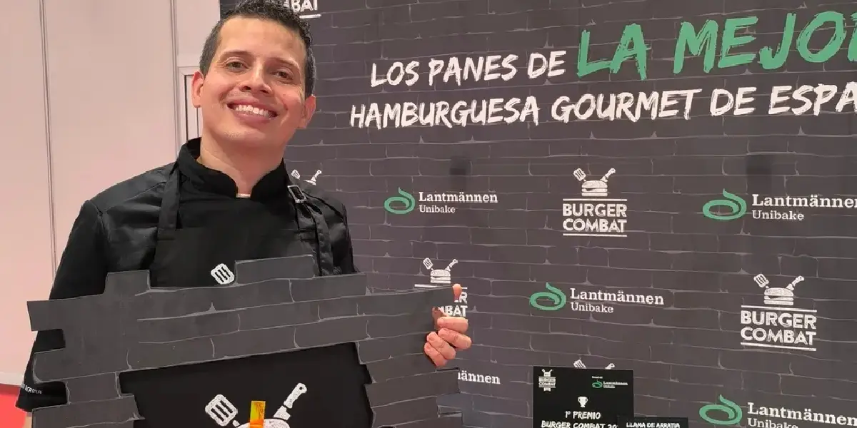 ¡Orgullo venezolano! Manuel Pérez es reconocido como el mejor chef de hamburguesas gourmet en España
