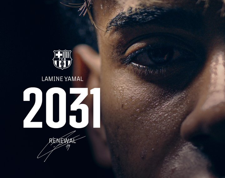 Lamine Yamal renueva con el FC Barcelona hasta 2031 tras una temporada histórica