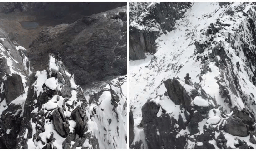 Nevada cubre el Pico Bolívar y deja una estampa espectacular en Mérida