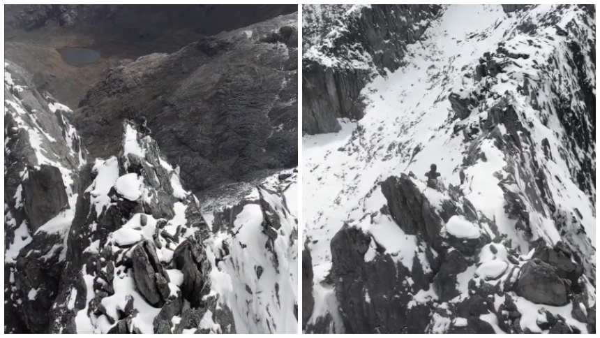 Nevada cubre el Pico Bolívar y deja una estampa espectacular en Mérida