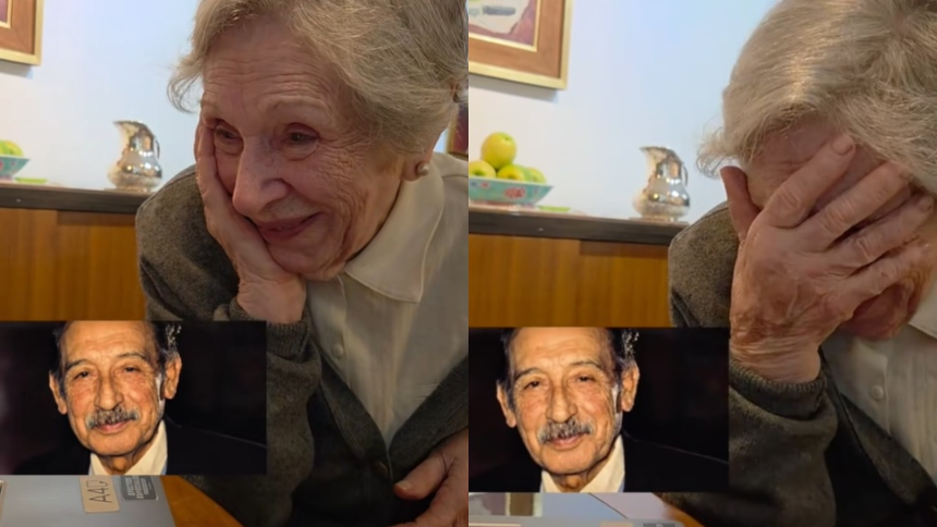 Abuela se reencuentra con su esposo fallecido gracias a la inteligencia artificial y conmueve a millones en TikTok
